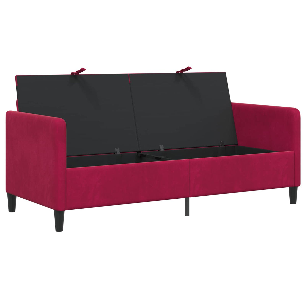 Sofa s pohranom Vinska crvena 172 x 78 x 87 cm Poliester