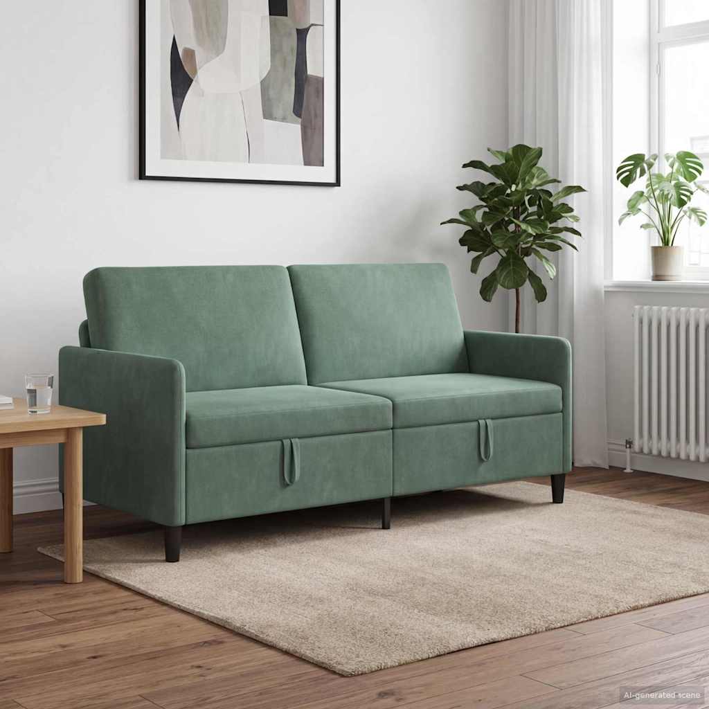 Sofa s pohranom Morska zelena 172 x 78 x 87 cm Poliester