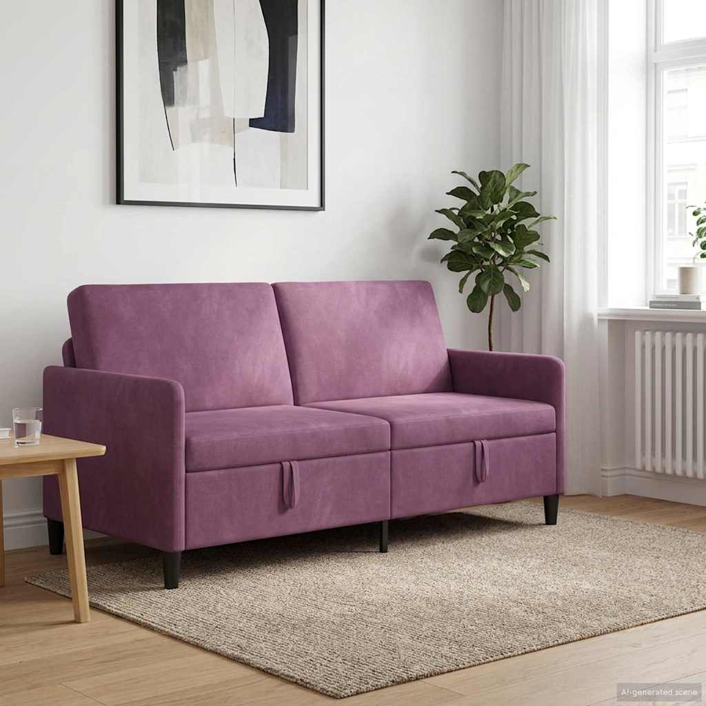 Sofa s pohranom Ljubičasta 172 x 78 x 87 cm Poliester