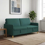Sofa s pohranom Tamnozelena 192 x 78 x 87 cm Poliester