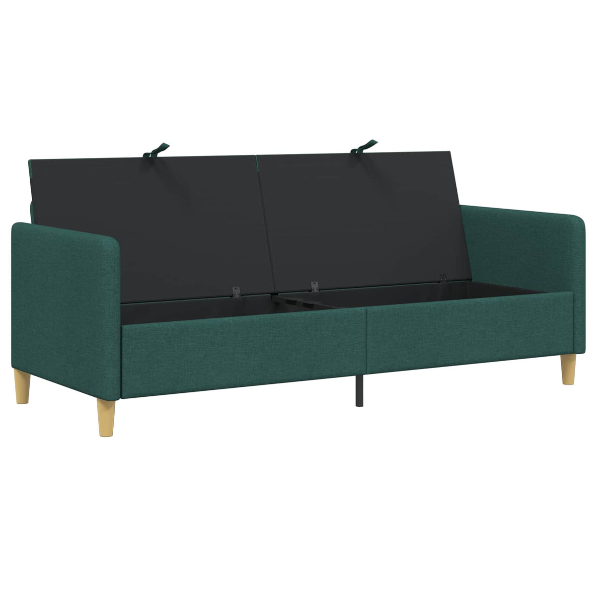 Sofa s pohranom Tamnozelena 192 x 78 x 87 cm Poliester