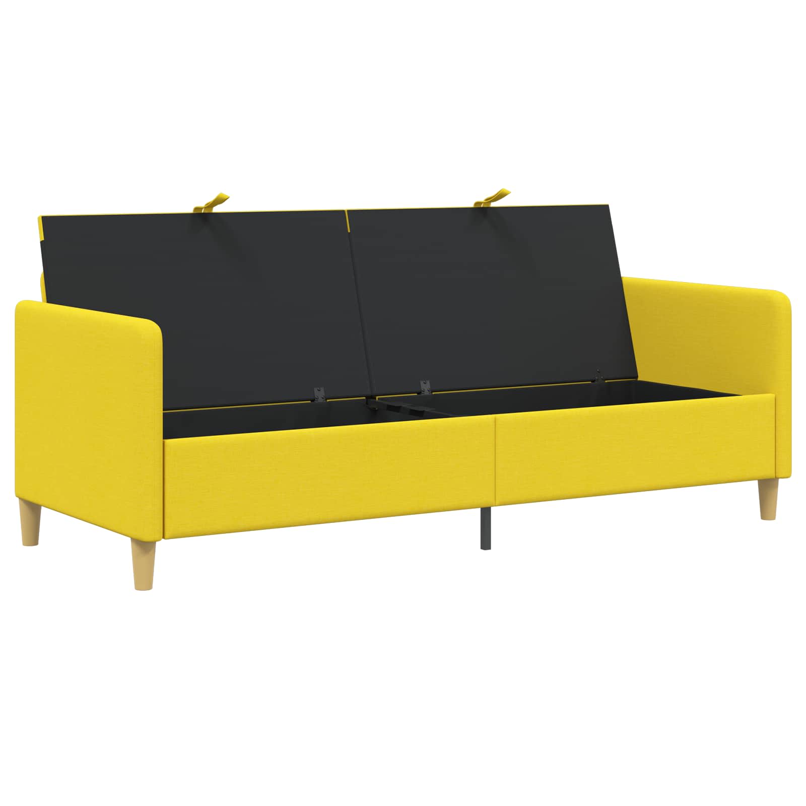Sofa s pohranom Svijetlo žuta 192 x 78 x 87 cm Poliester