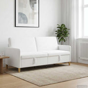 Sofa s pohranom Bijela 192 x 78 x 87 cm Poliester