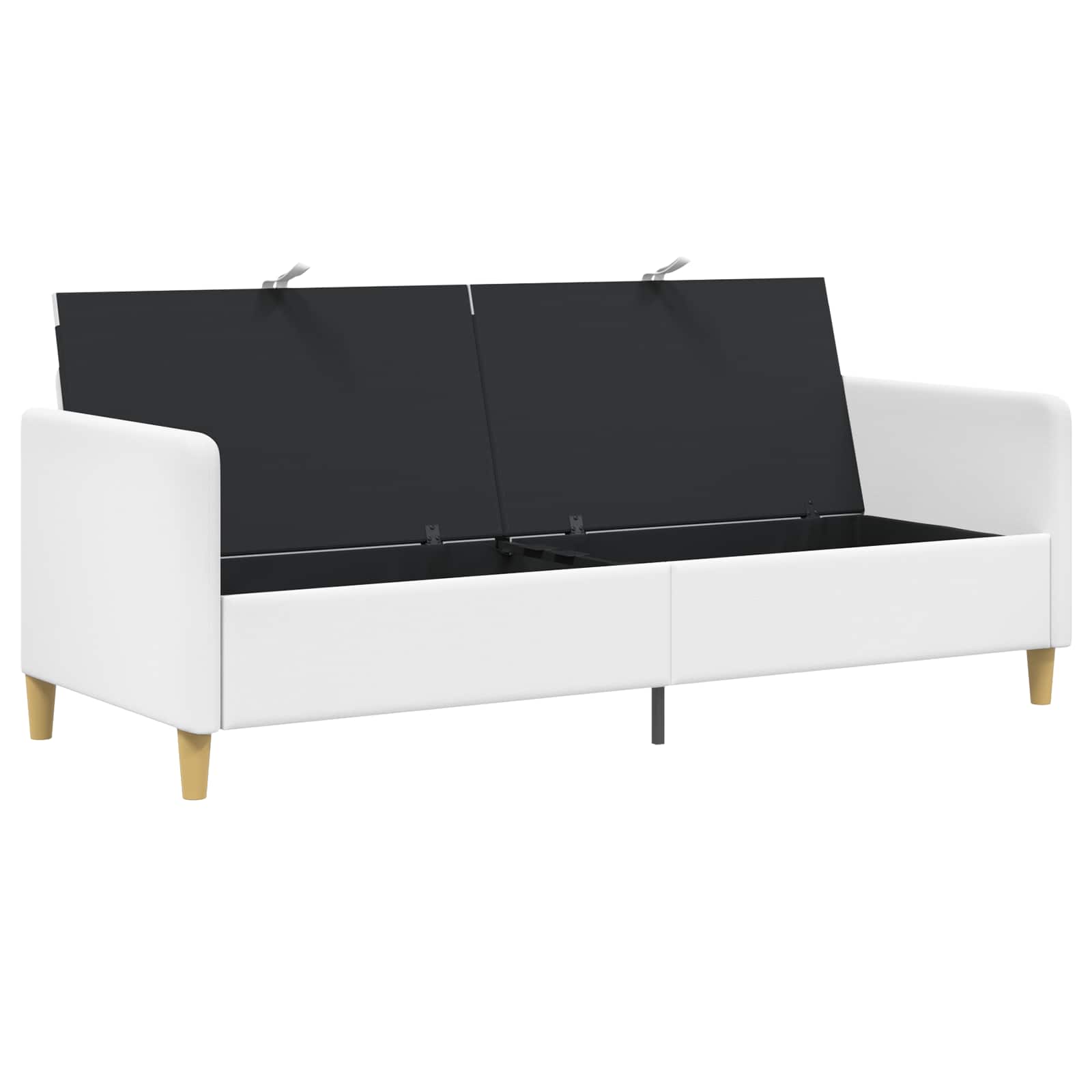 Sofa s pohranom Bijela 192 x 78 x 87 cm Poliester