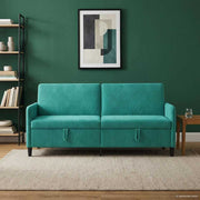 Sofa s pohranom Tirkizna 192 x 78 x 87 cm Poliester