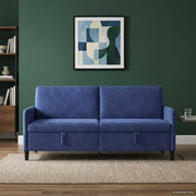 Sofa s pohranom Policijska plava 192 x 78 x 87 cm Poliester