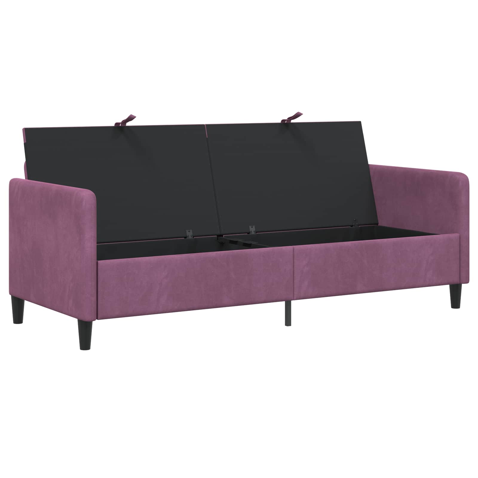 Sofa s pohranom Ljubičasta 192 x 78 x 87 cm Poliester