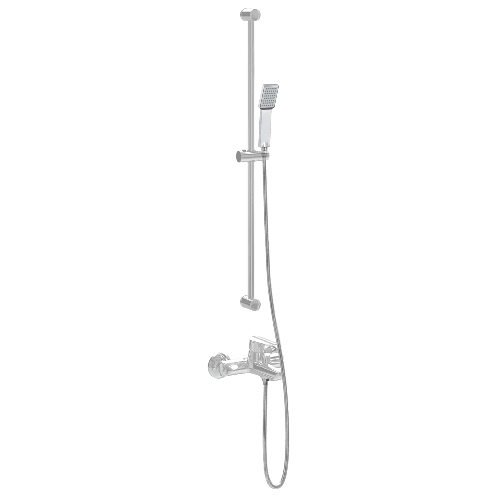 Set glave tuša Krom 150 cm Nehrđajući čelik