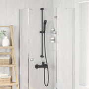 Set glave tuša Crna 150 cm Nehrđajući čelik