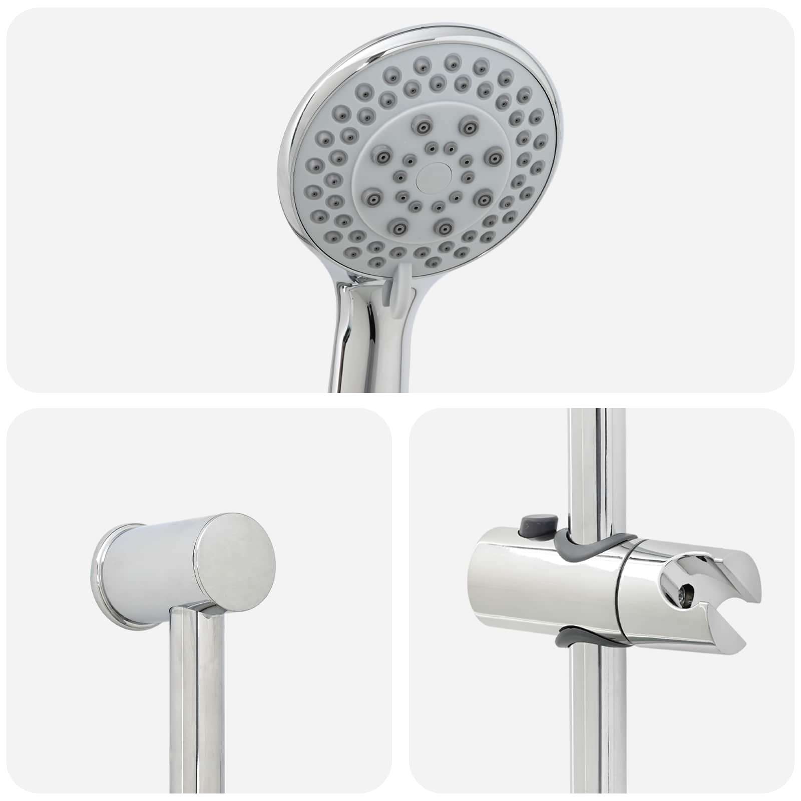 Set sustava za tuš Krom 71 cm Nehrđajući čelik