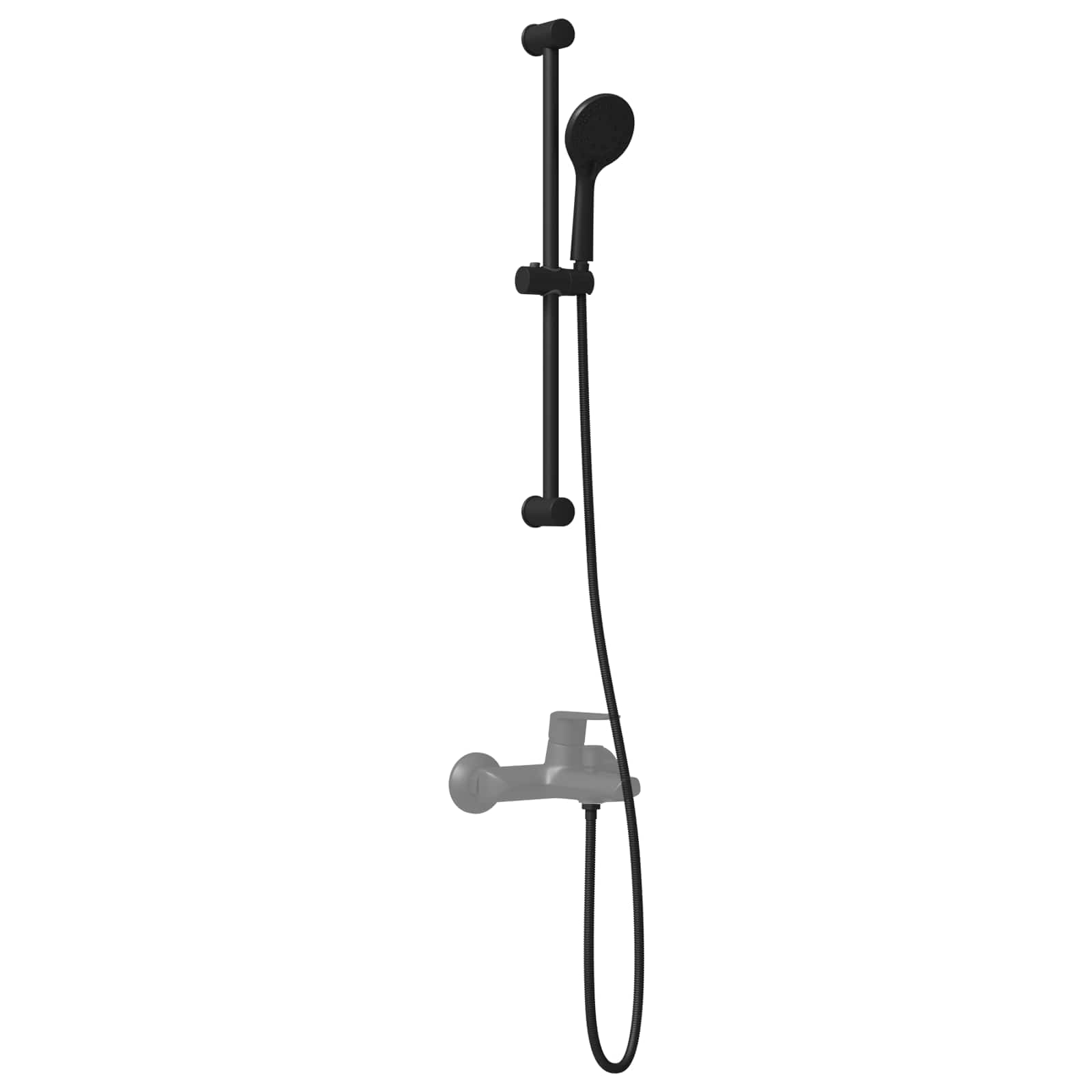 Set sustava za tuš Crna 71 cm Nehrđajući čelik