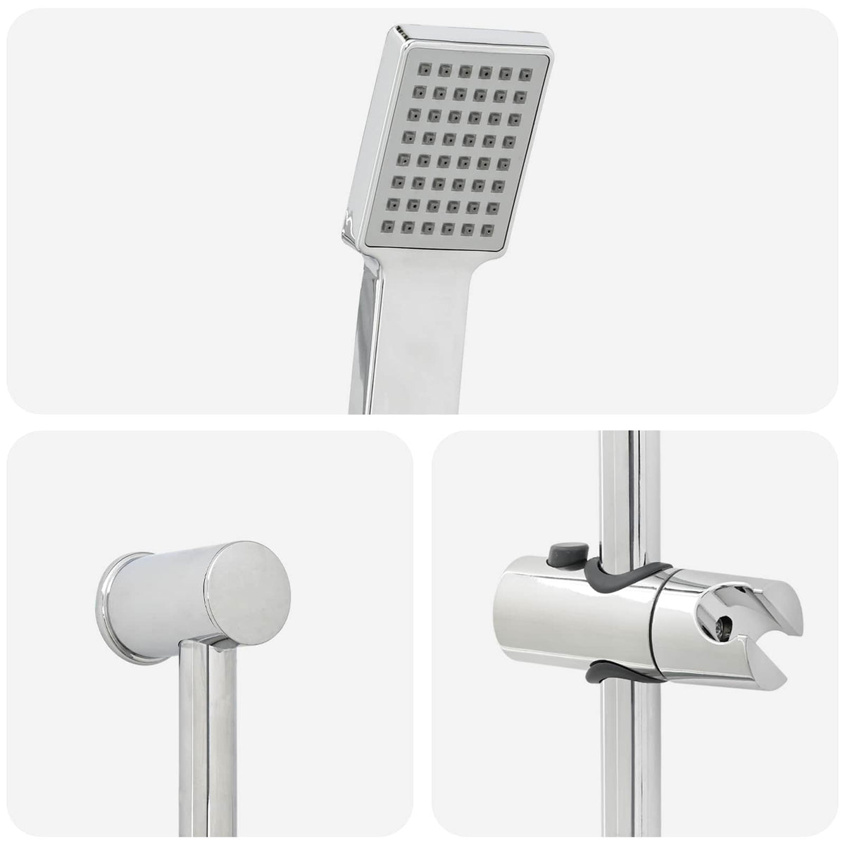 Set sustava za tuš Krom 70 cm Nehrđajući čelik