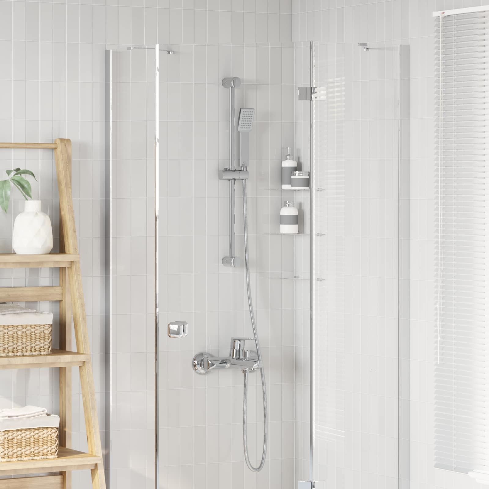 Set sustava za tuš Krom 70 cm Nehrđajući čelik