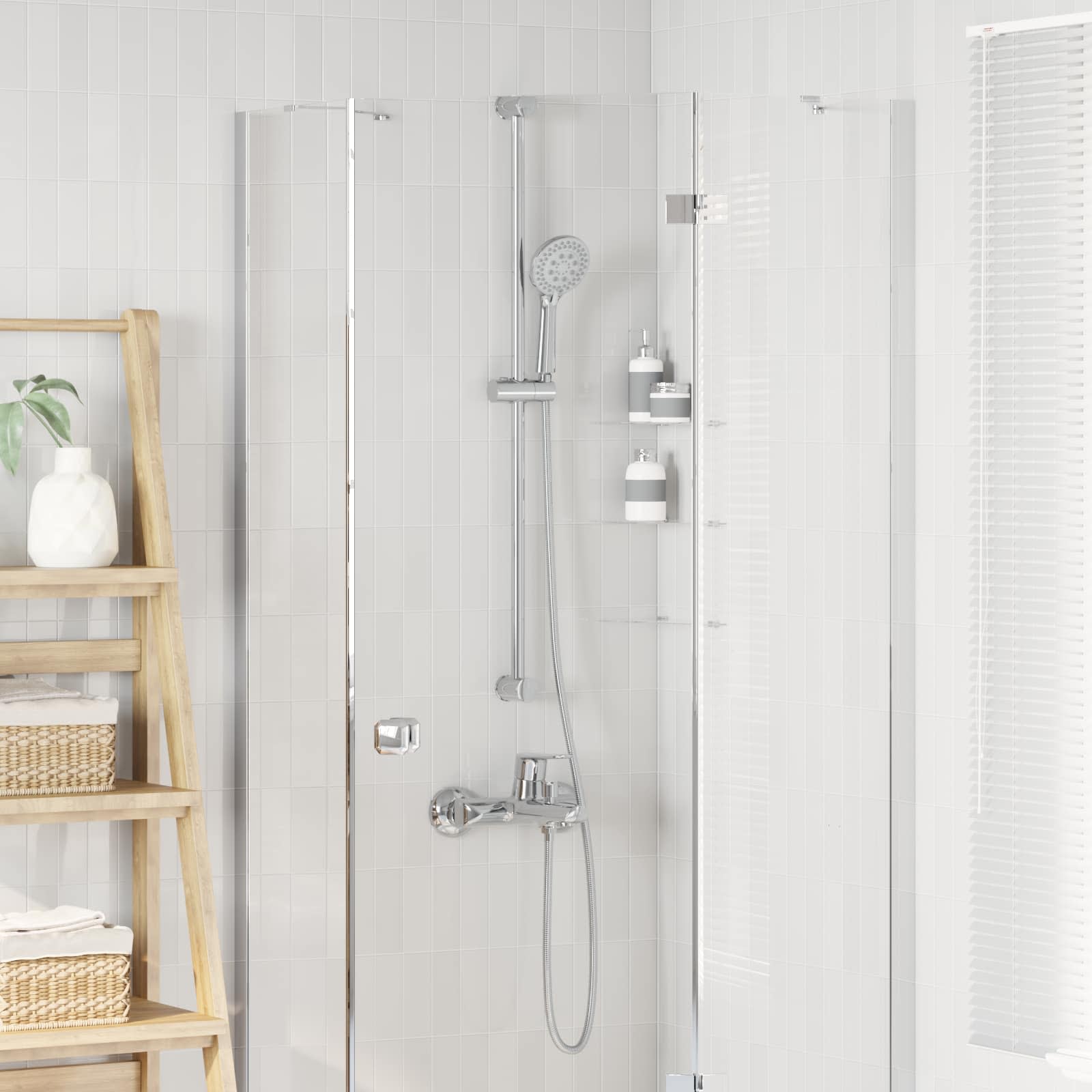 Set sustava za tuš Krom 101 cm Nehrđajući čelik