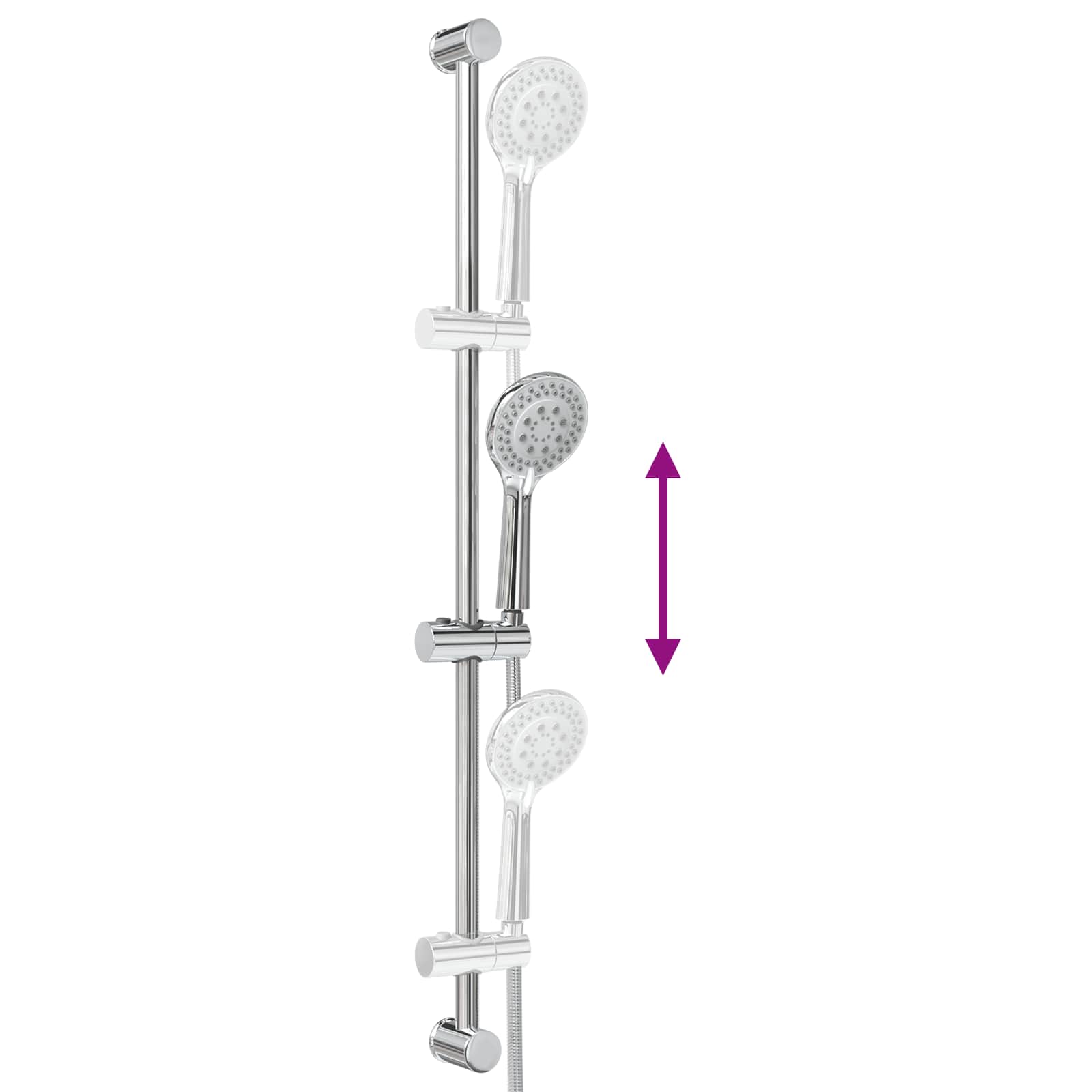 Set sustava za tuš Krom 101 cm Nehrđajući čelik