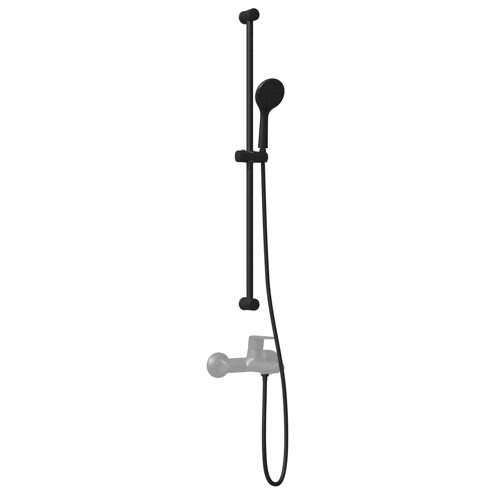 Set sustava za tuš Crna 101 cm Nehrđajući čelik