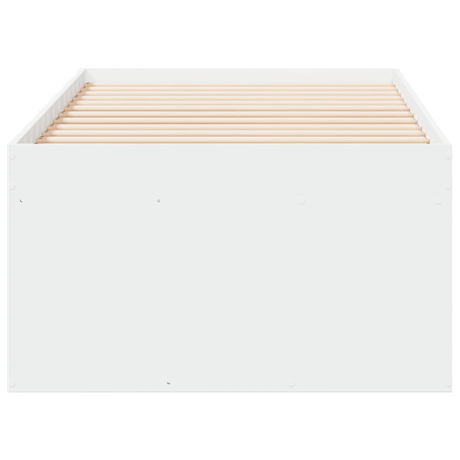 Okvir kreveta s pohranom Bijela 80 x 200 cm Konstruirano drvo