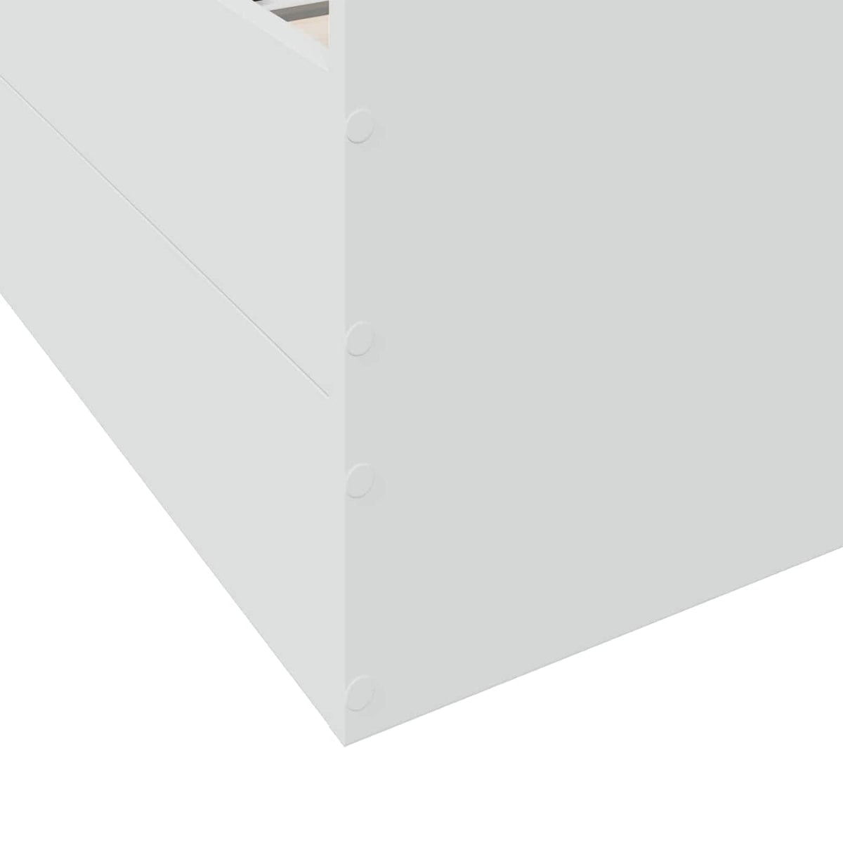 Okvir kreveta s pohranom Bijela 80 x 200 cm Konstruirano drvo
