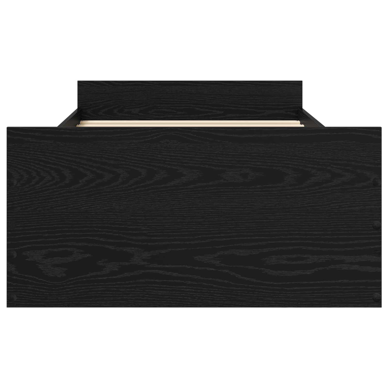 Okvir kreveta s pohranom s ladicama Crni hrast 80 x 200 cm