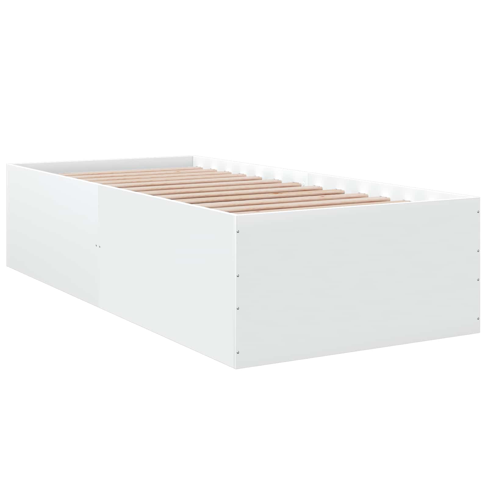 Okvir kreveta za pod Bijela 80 x 200 cm Konstruirano drvo
