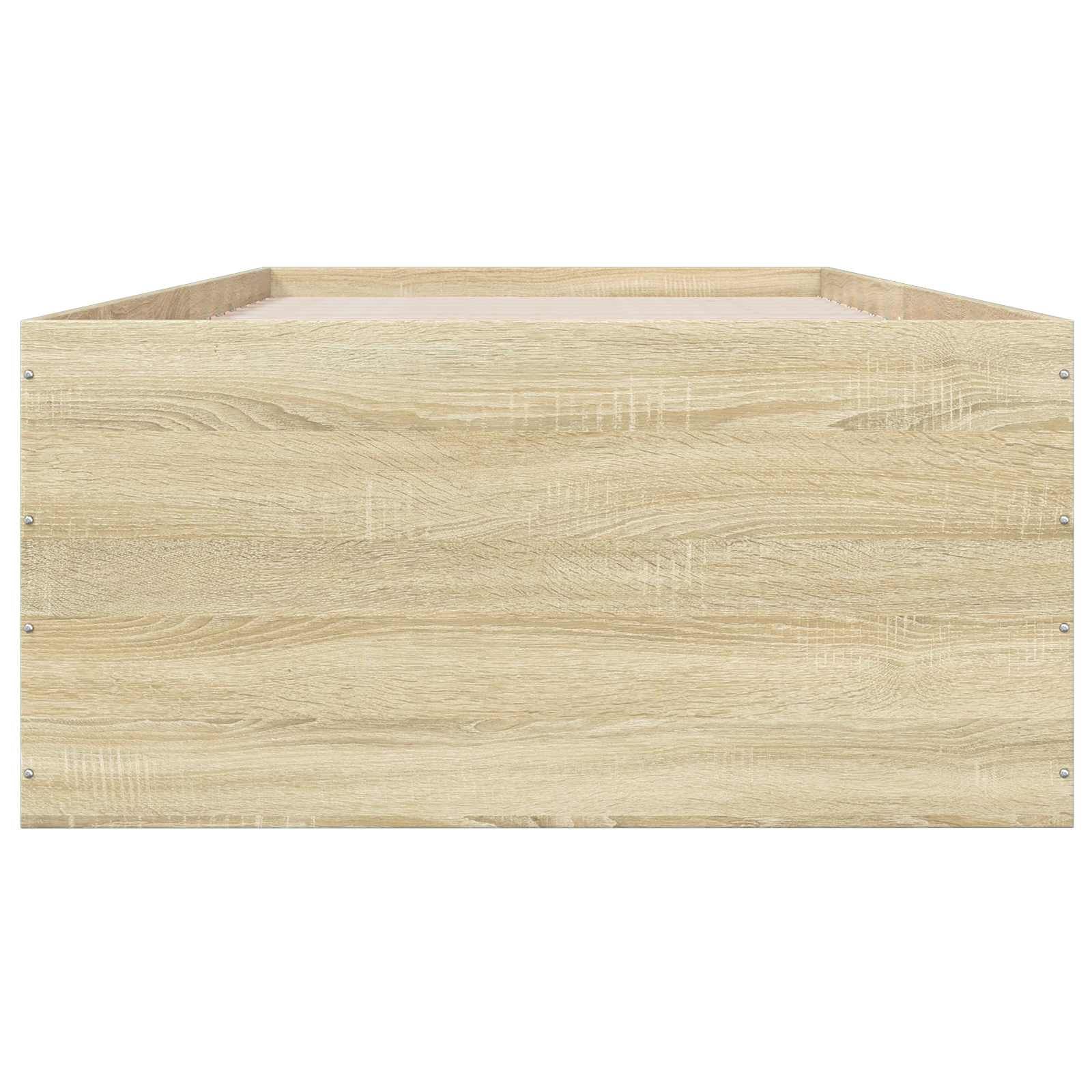 Okvir kreveta za pod Hrast sonoma 80 x 200 cm Konstruirano drvo