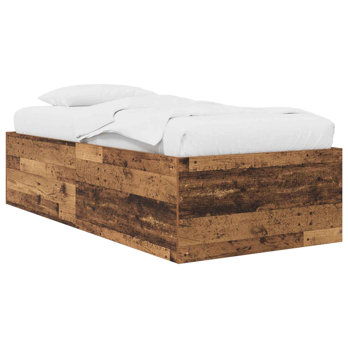 Okvir kreveta za pod Staro drvo 80 x 200 cm Konstruirano drvo