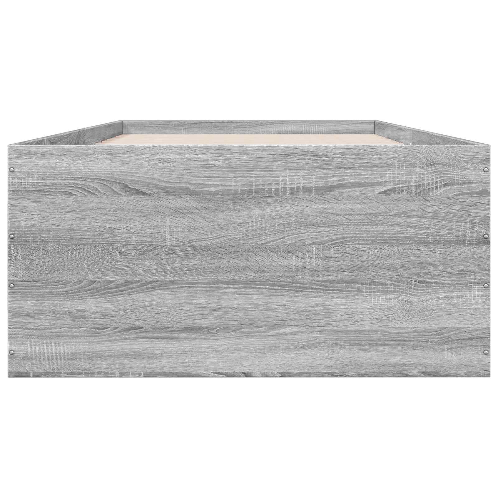 Okvir kreveta za pod Siva Sonoma 80 x 200 cm Konstruirano drvo