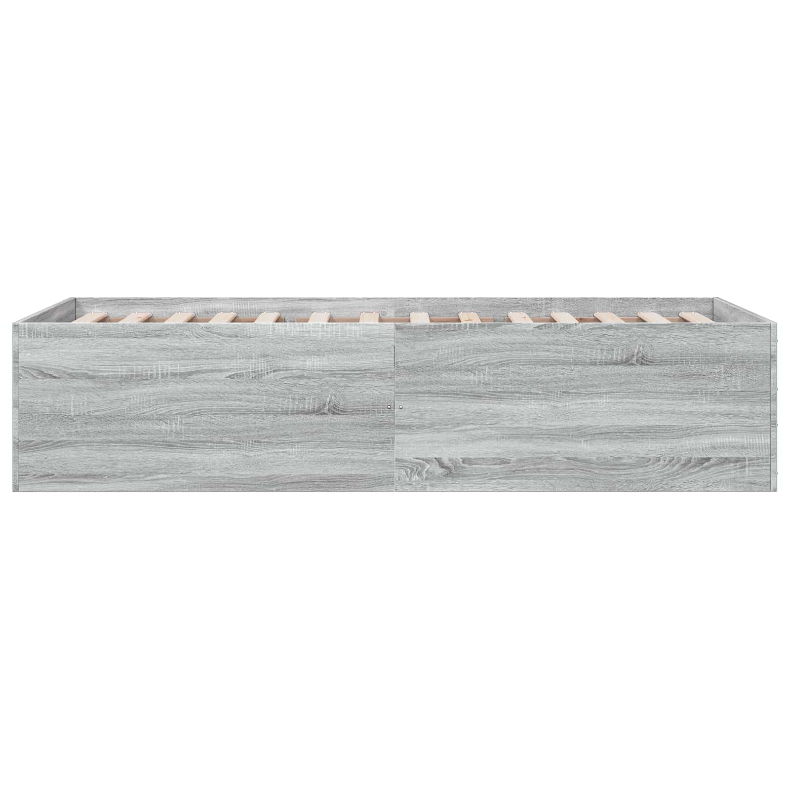Okvir kreveta za pod Siva Sonoma 80 x 200 cm Konstruirano drvo