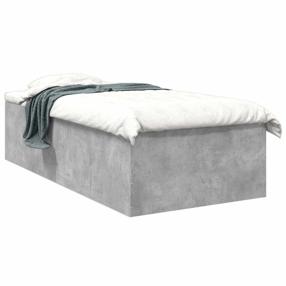 Okvir kreveta za pod Betonska siva 80 x 200 cm