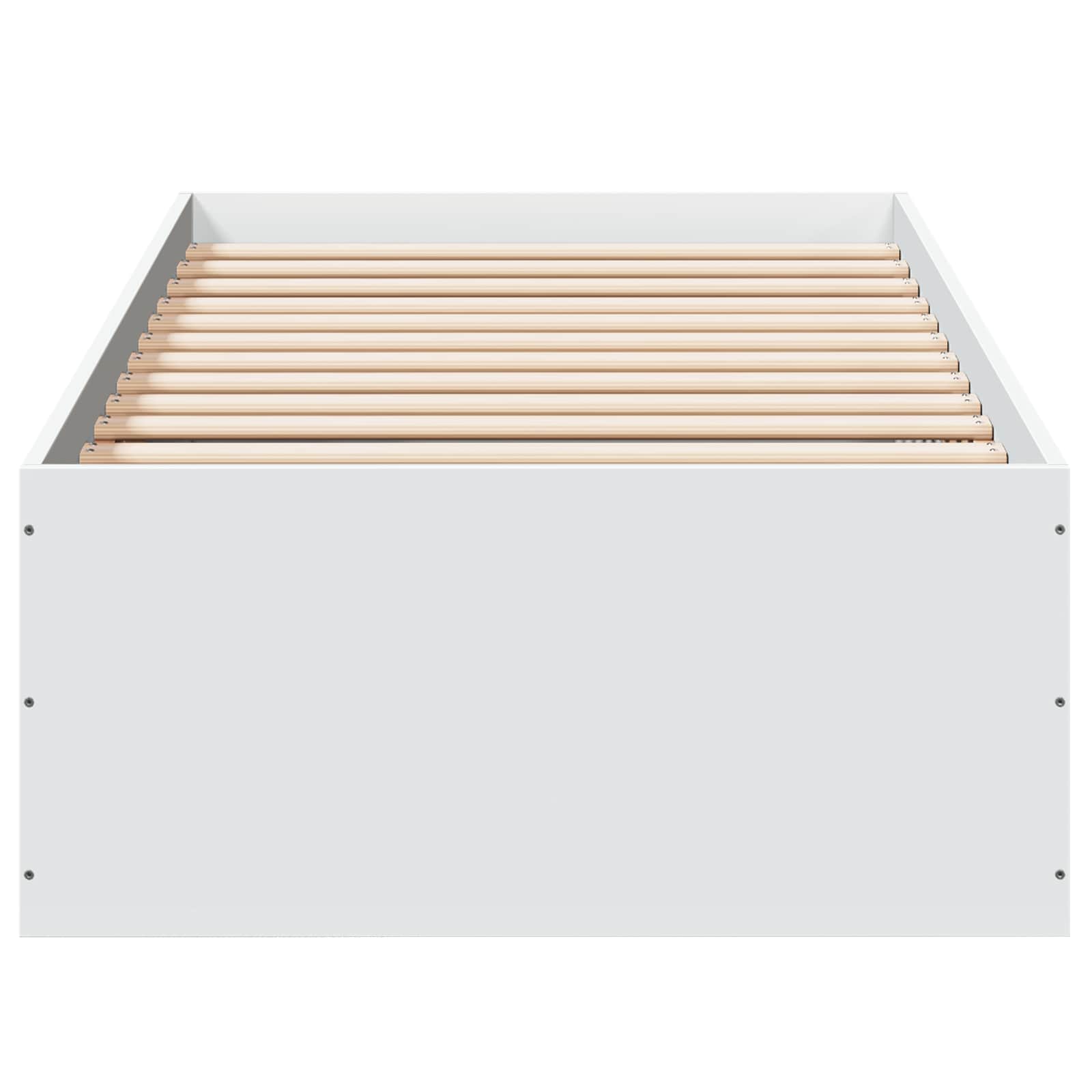 Okvir kreveta za pod Bijela 80 x 200 cm Konstruirano drvo