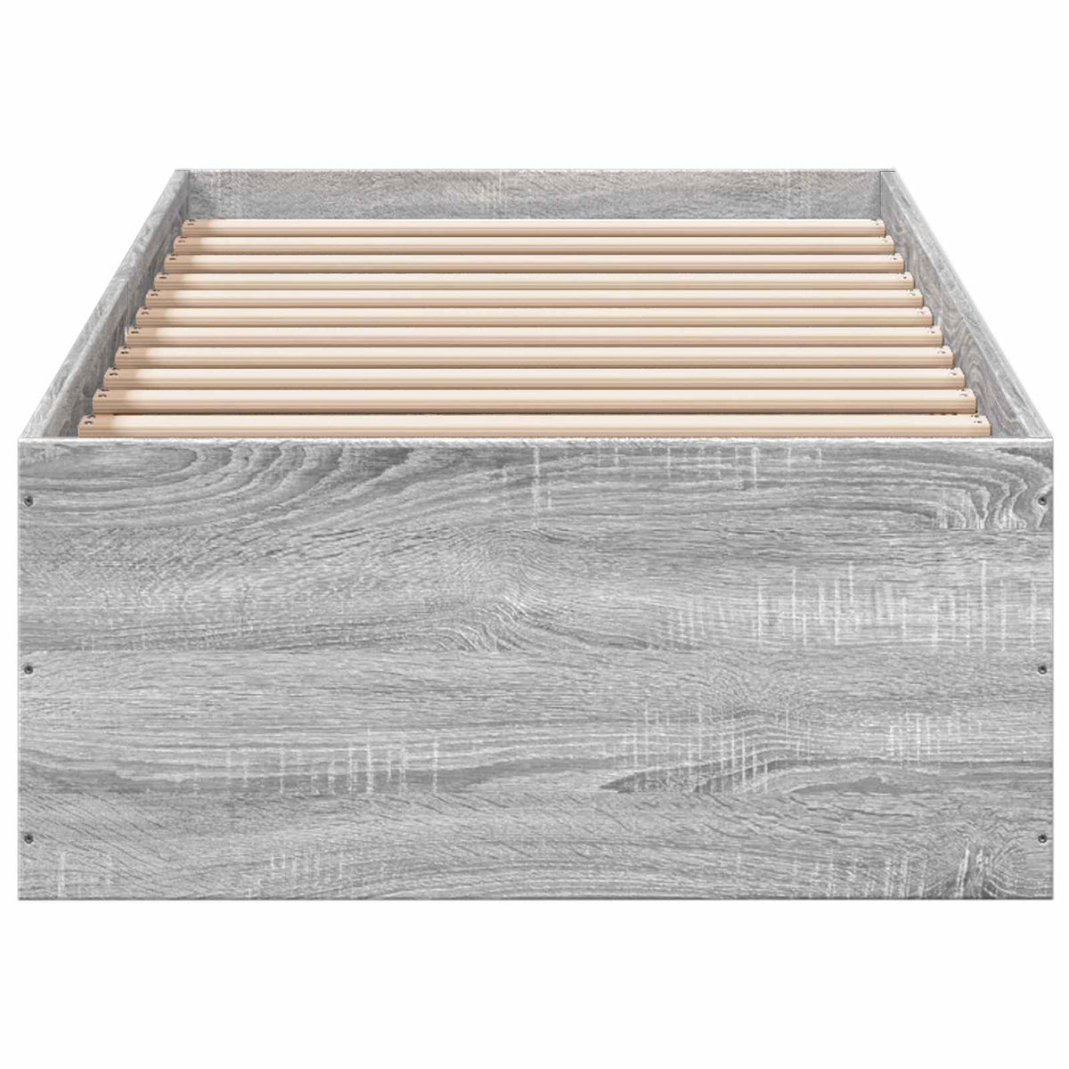Okvir kreveta za pod Siva Sonoma 80 x 200 cm Konstruirano drvo