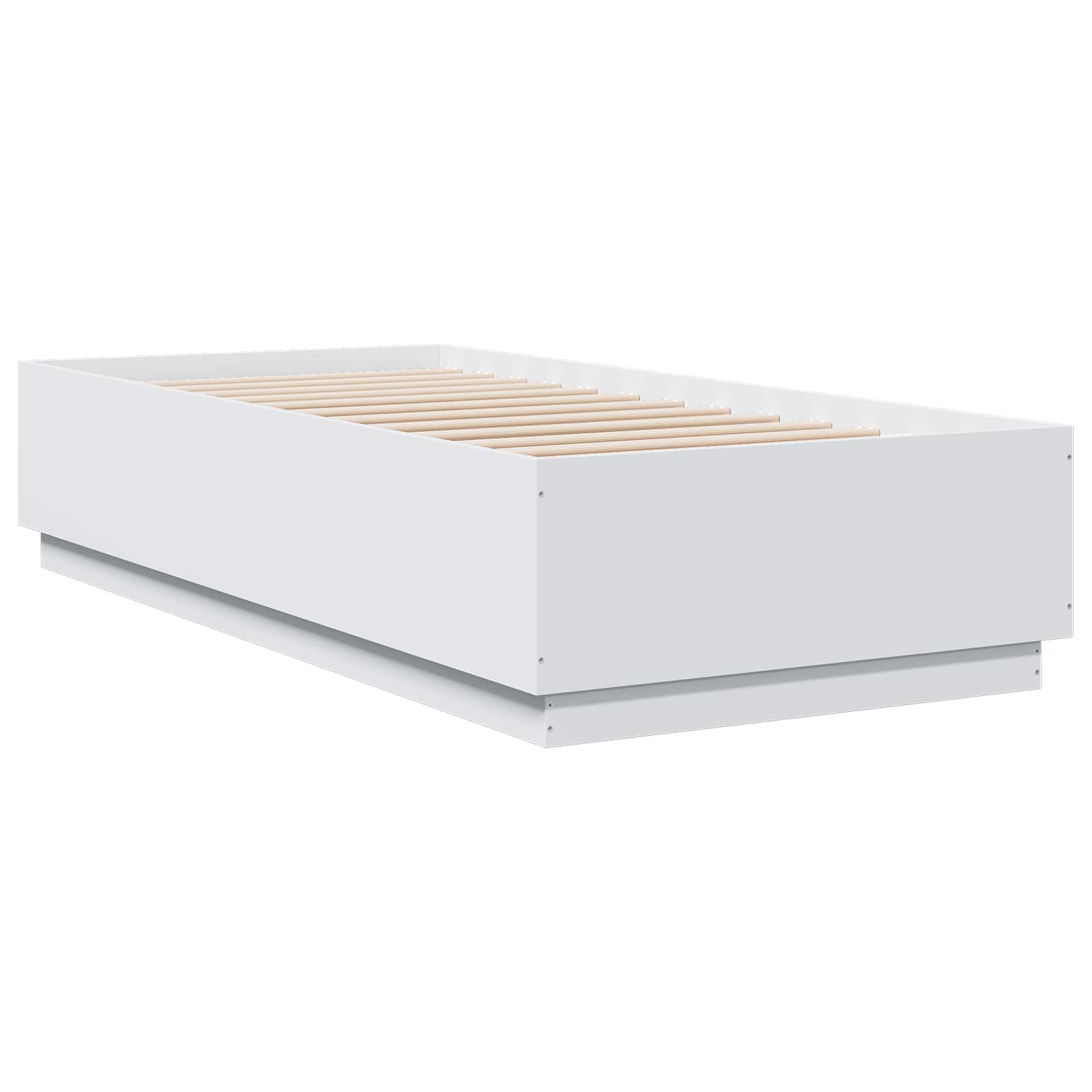 Krevetna konstrukcija s LED svjetlom Bijela 80 x 200 cm