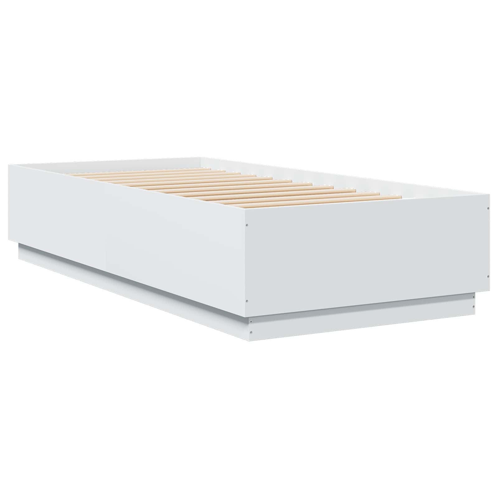 Krevetna konstrukcija s LED svjetlom Bijela 80 x 200 cm