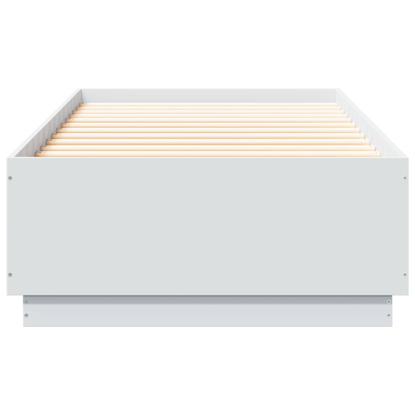 Krevetna konstrukcija s LED svjetlom Bijela 80 x 200 cm