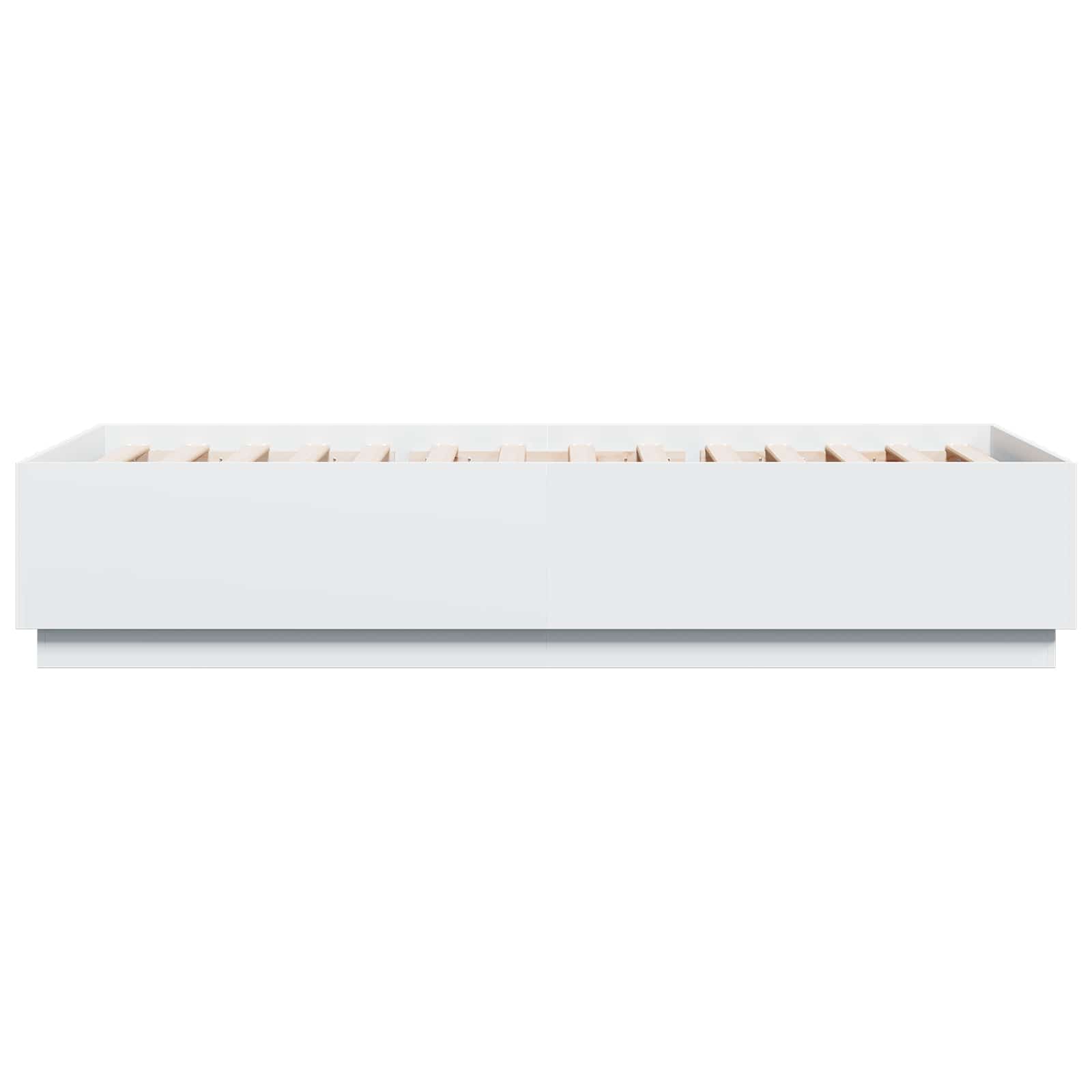 Krevetna konstrukcija s LED svjetlom Bijela 80 x 200 cm