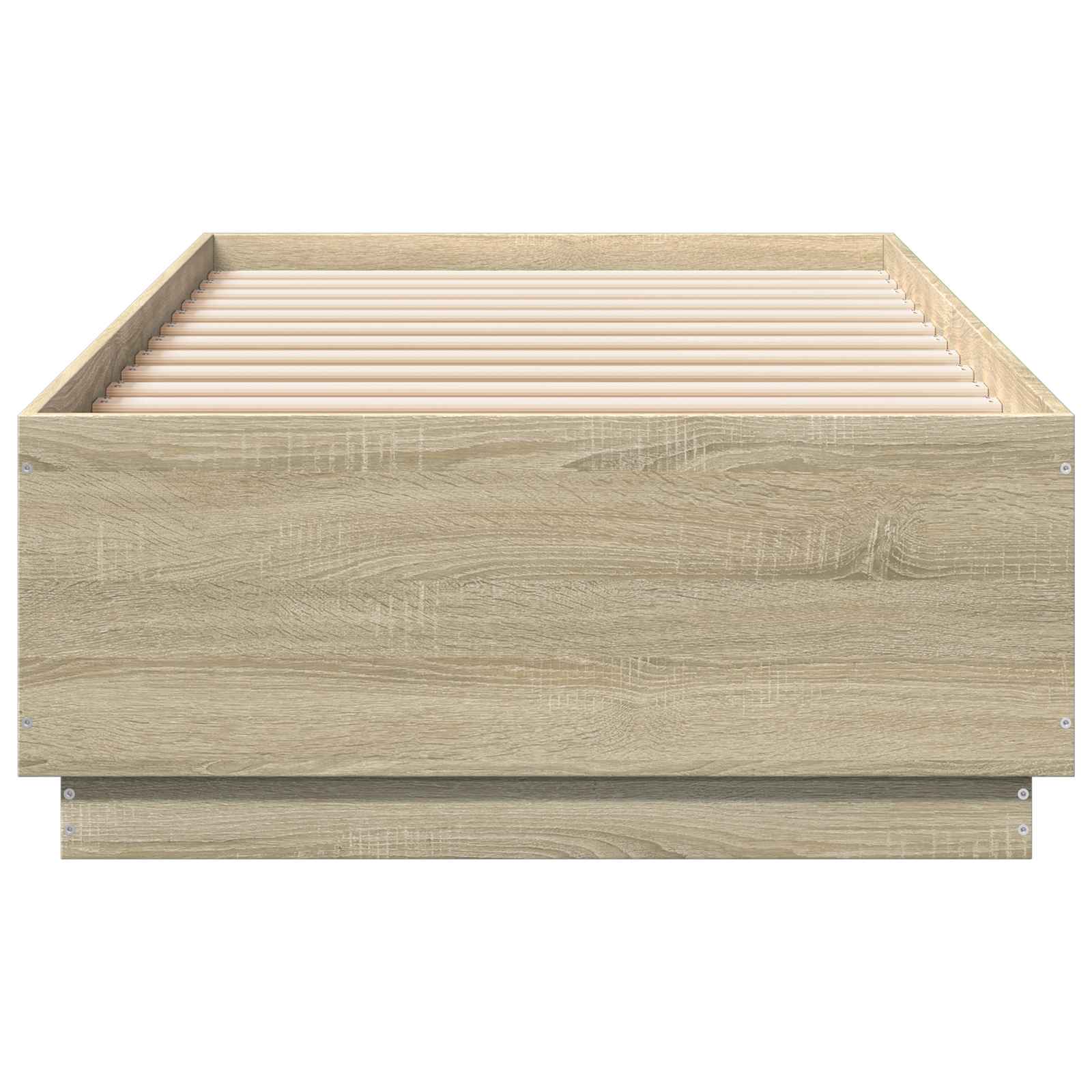 Krevetna konstrukcija s LED svjetlom Hrast sonoma 80 x 200 cm