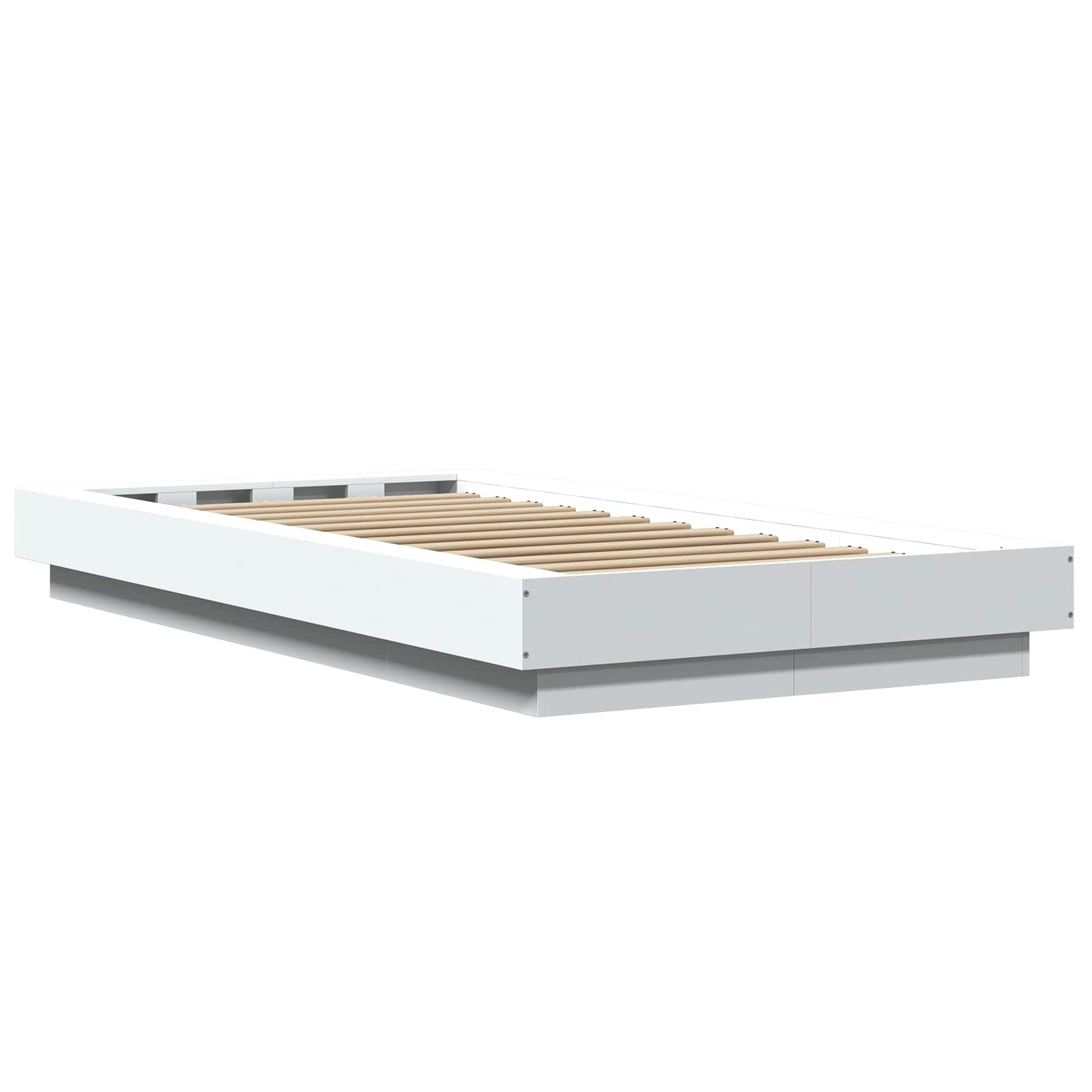 Krevetna konstrukcija s LED svjetlom Bijela 80 x 200 cm