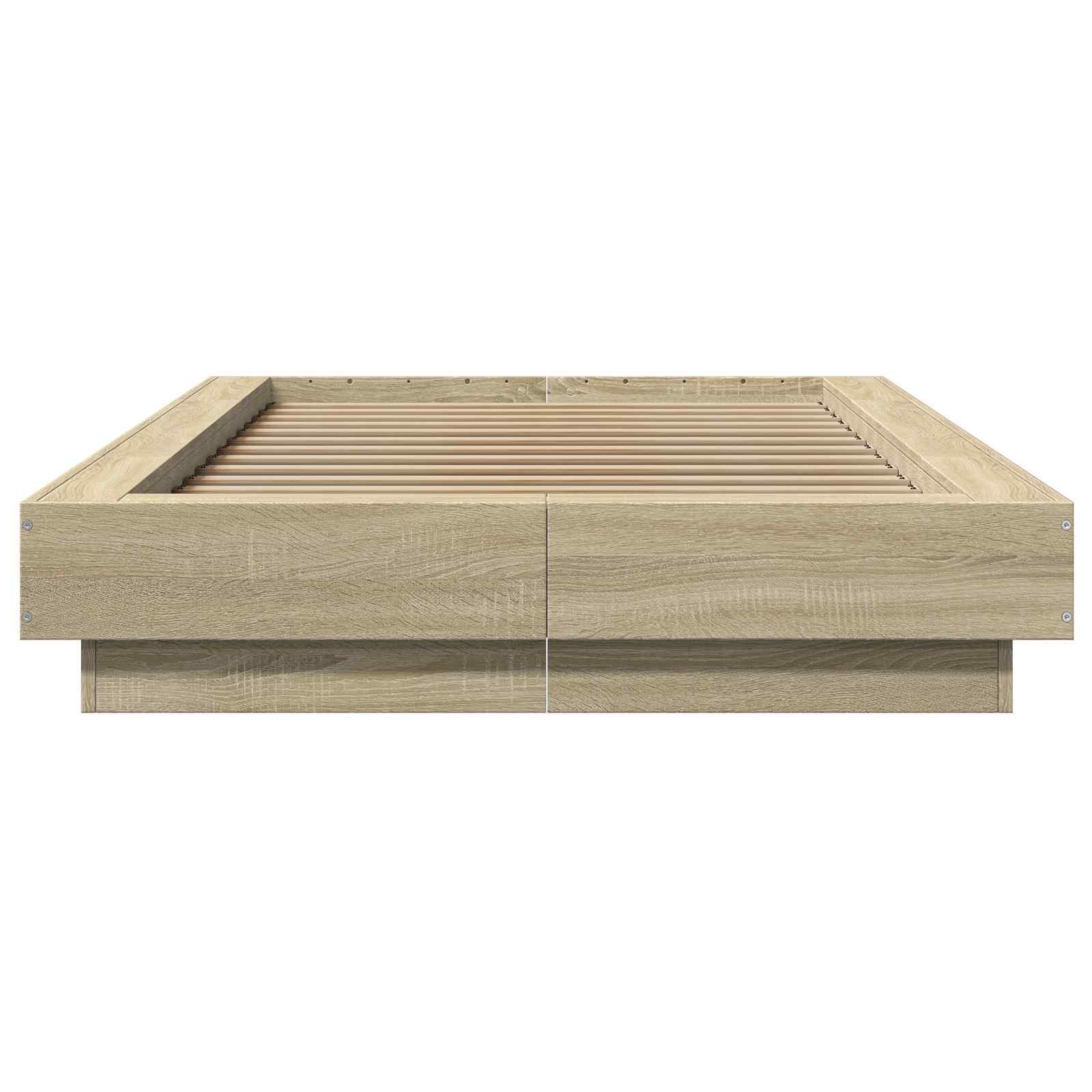 Krevetna konstrukcija s LED svjetlom Hrast sonoma 80 x 200 cm