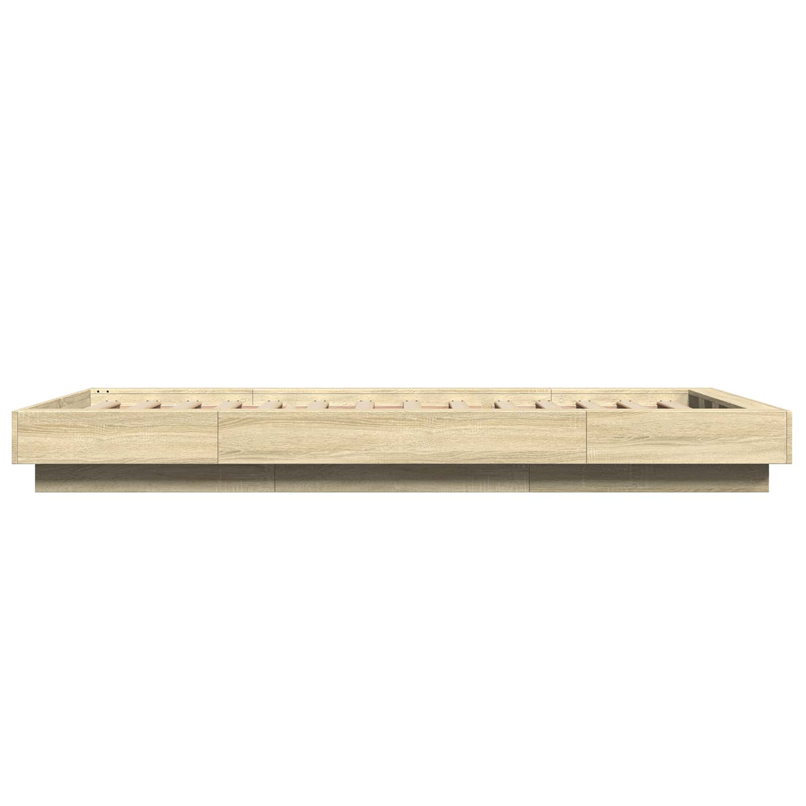 Krevetna konstrukcija s LED svjetlom Hrast sonoma 80 x 200 cm