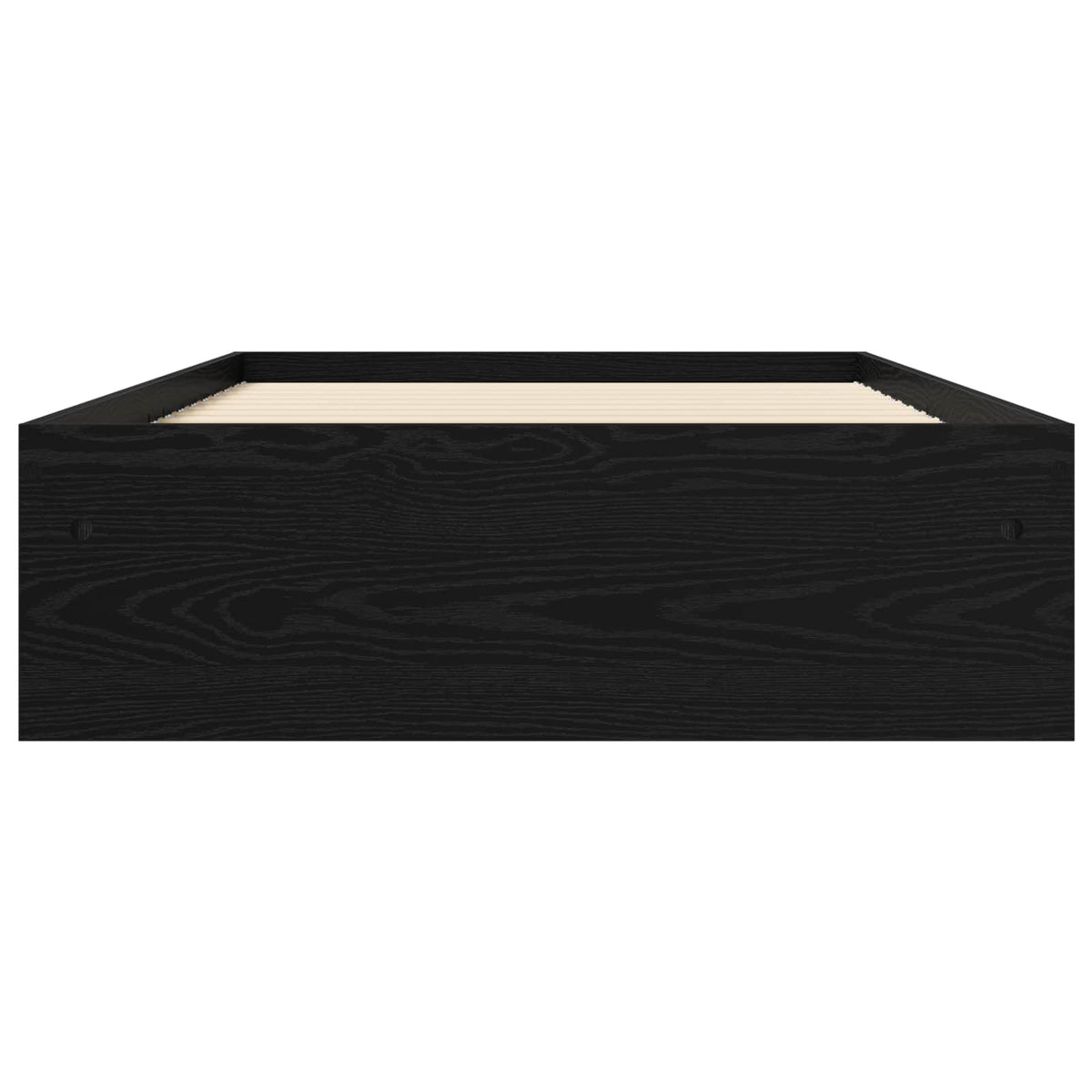 Okvir kreveta s pohranom s ladicama Crni hrast 80 x 200 cm