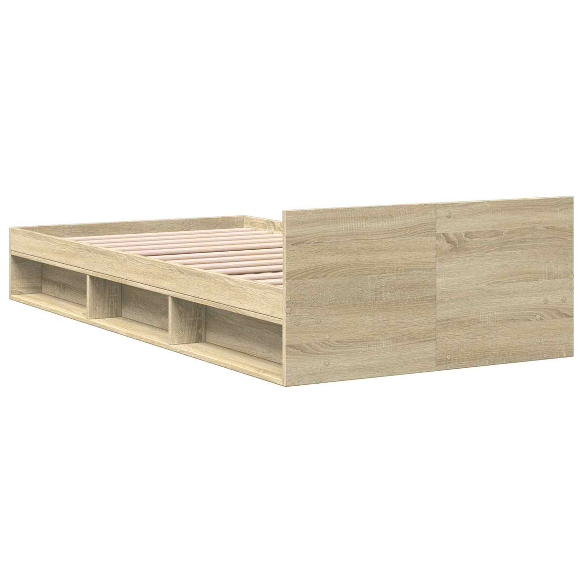 Okvir kreveta s pohranom s ladicama Hrast sonoma 80 x 200 cm