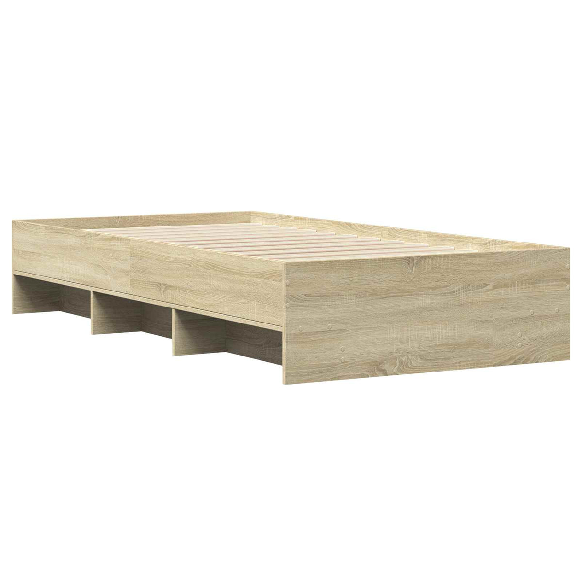 Krevetna konstrukcija s policom Hrast sonoma 80 x 200 cm