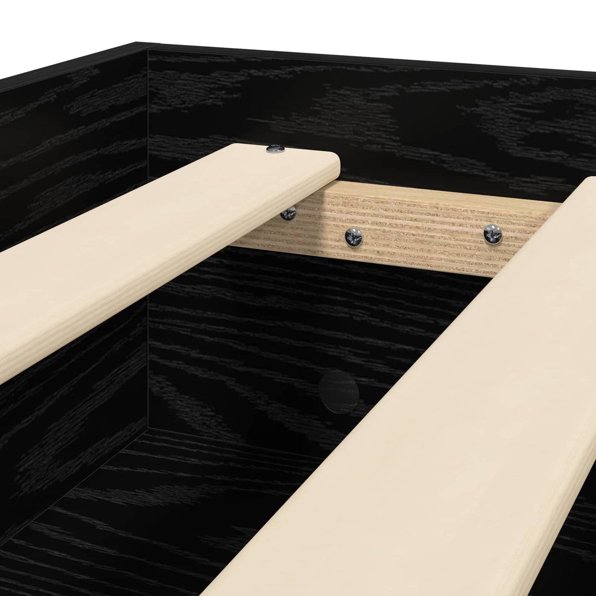 Krevetna konstrukcija Crni hrast 80 x 200 cm Konstruirano drvo