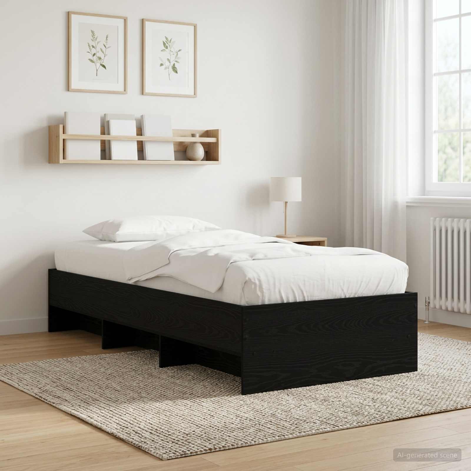 Krevetna konstrukcija Crni hrast 80 x 200 cm Konstruirano drvo