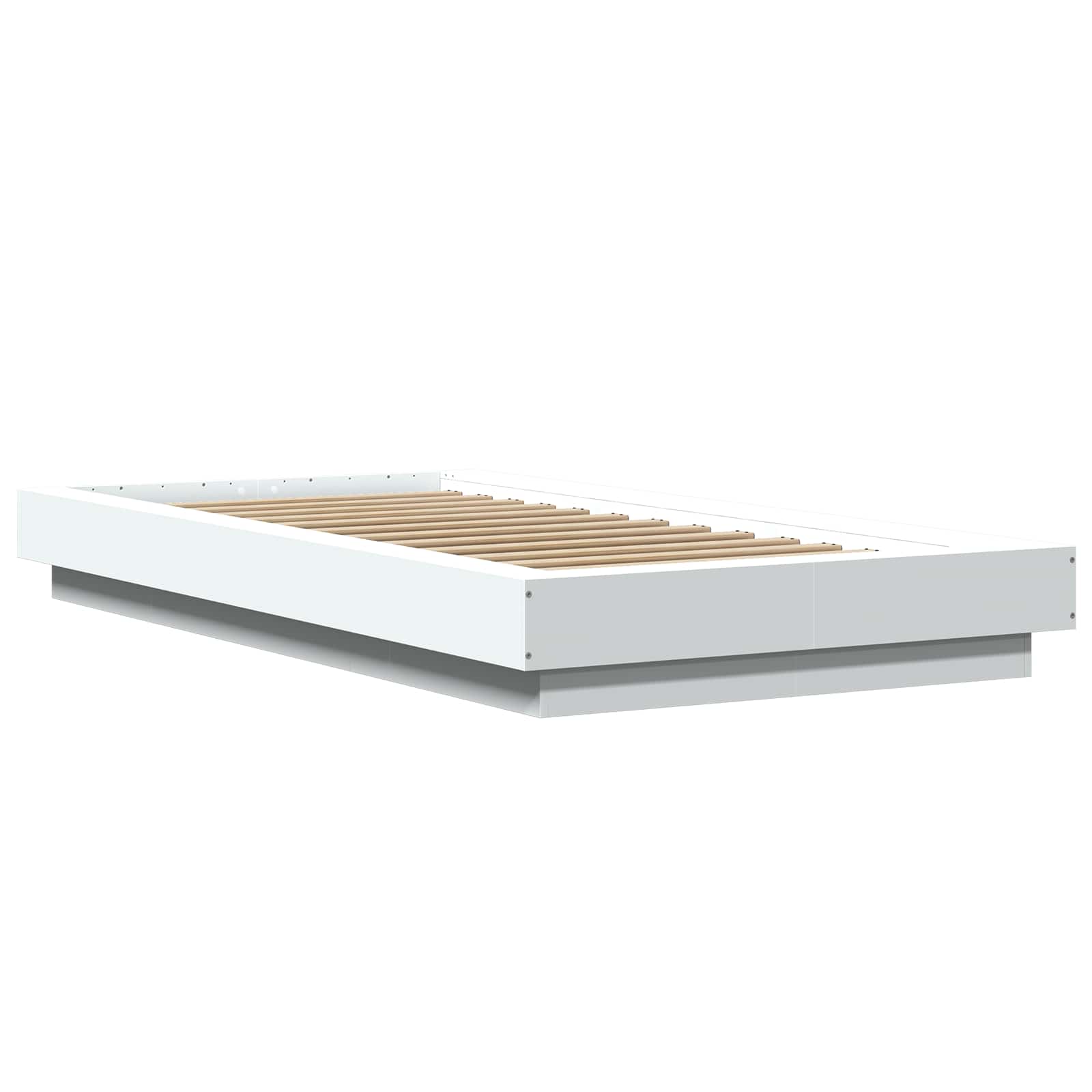 Okvir kreveta za pod Bijela 80 x 210 cm Konstruirano drvo