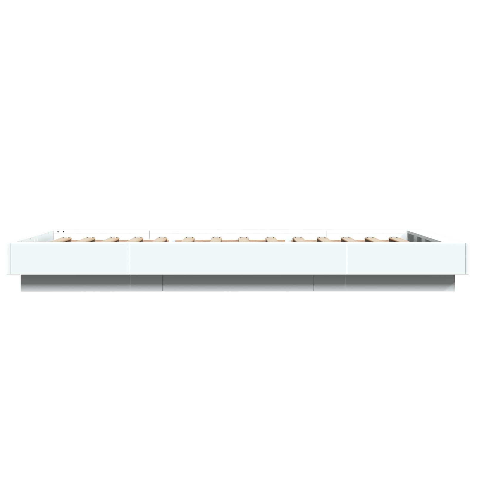 Okvir kreveta za pod Bijela 80 x 210 cm Konstruirano drvo
