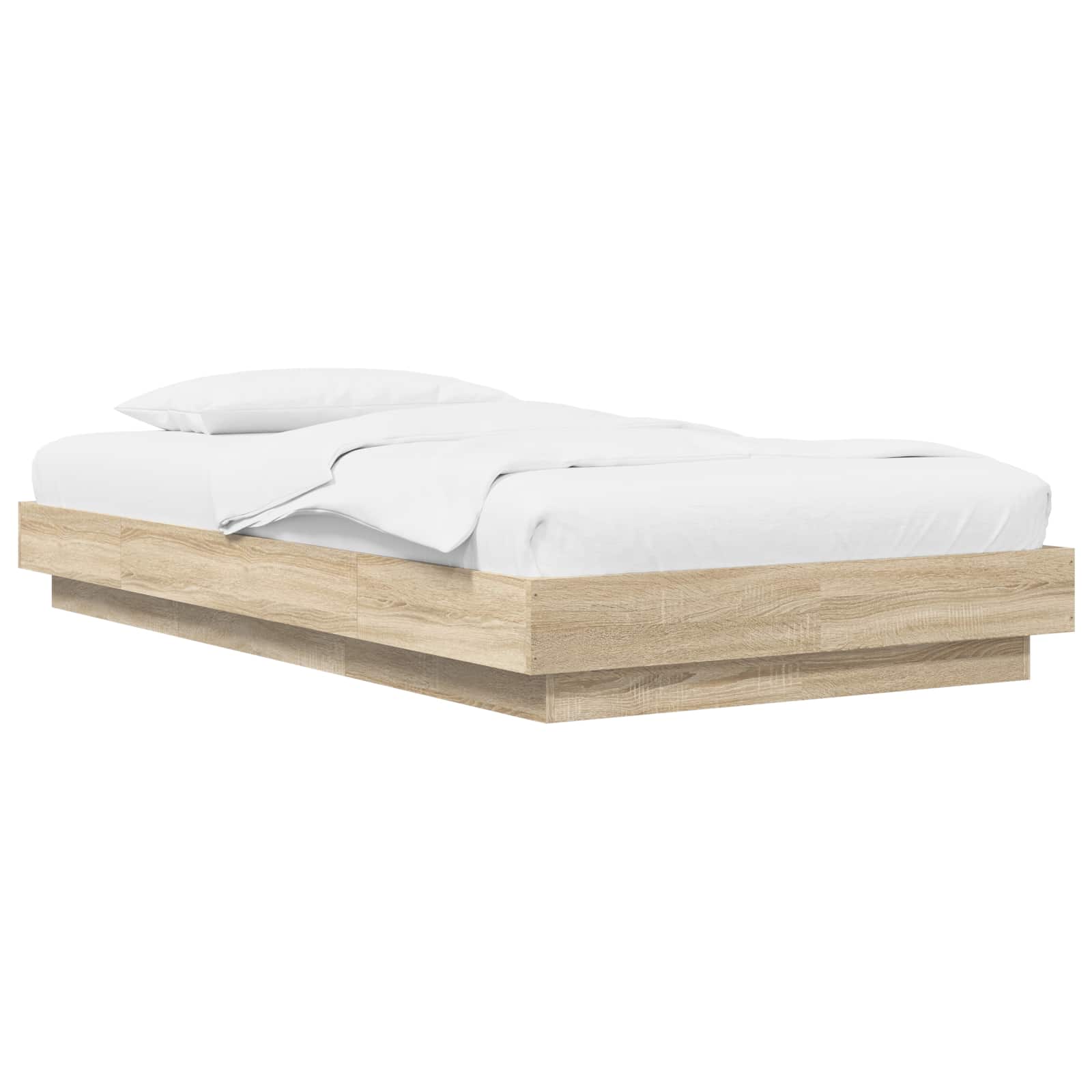 Okvir kreveta za pod Hrast sonoma 80 x 210 cm Konstruirano drvo