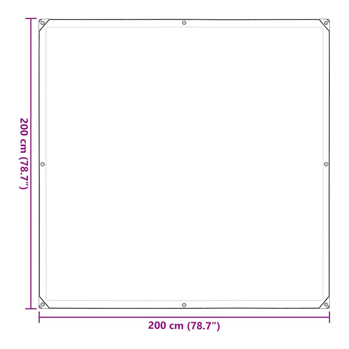 Pokrov za biljke *Transparent*an 2 x 2 m PE
