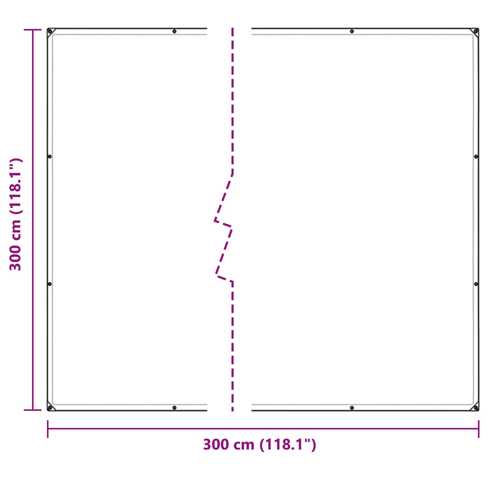 Pokrov za biljke *Transparent*an 3 x 3 m PE