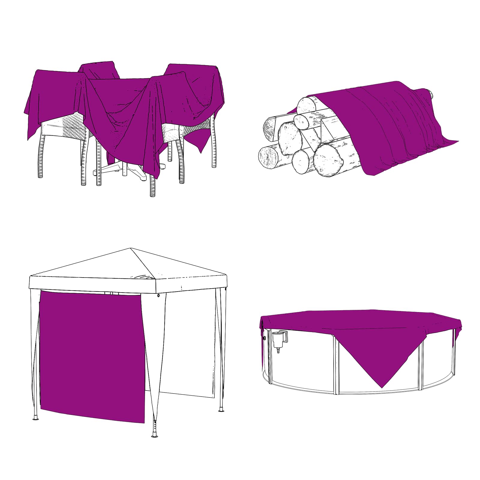 Pokrov za biljke *Transparent*an 5 x 8 m PE